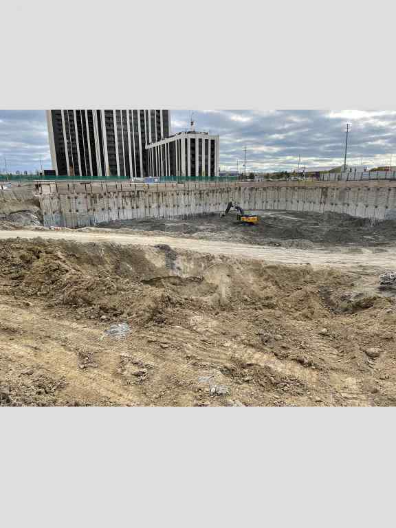 Digging for the 3rd level tiebacks