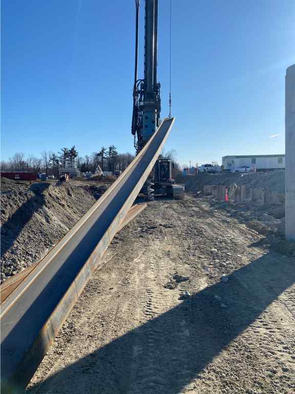 80’ beam installation